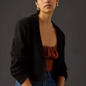 Anthropologie dh New York Cropped Sweater Blazer